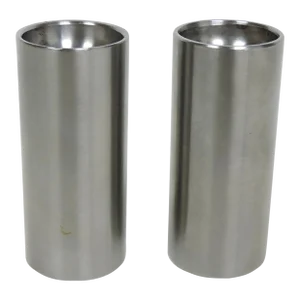 1960s Arne Jacobsen Cylinda Danish Modern Stainless Steel Salt & Pepper Shakers- a Pair