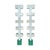 Green Illuminated Totems in Lacquered Steel, Italy, 1990, Set of 2 For Sale - Image 8 of 8