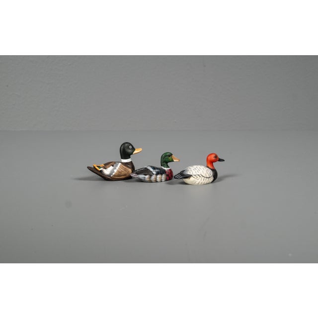 Wood Mid-Century Ducks, 1950s, Set of 3 For Sale - Image 7 of 12