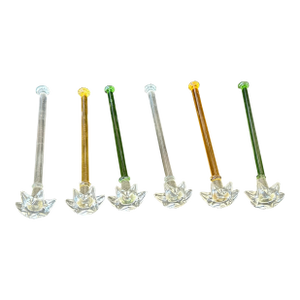 Hand Blown Glass Cocktail Muddler Drink Stirrer Swizzle Sticks