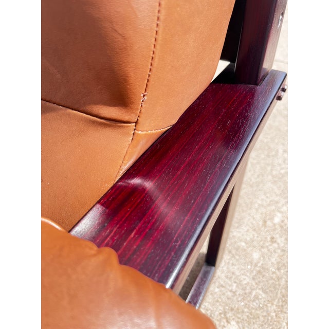Percival Lafer Brazilian Rosewood & Leather Lounge Chair, Circa 1960s For Sale - Image 13 of 16