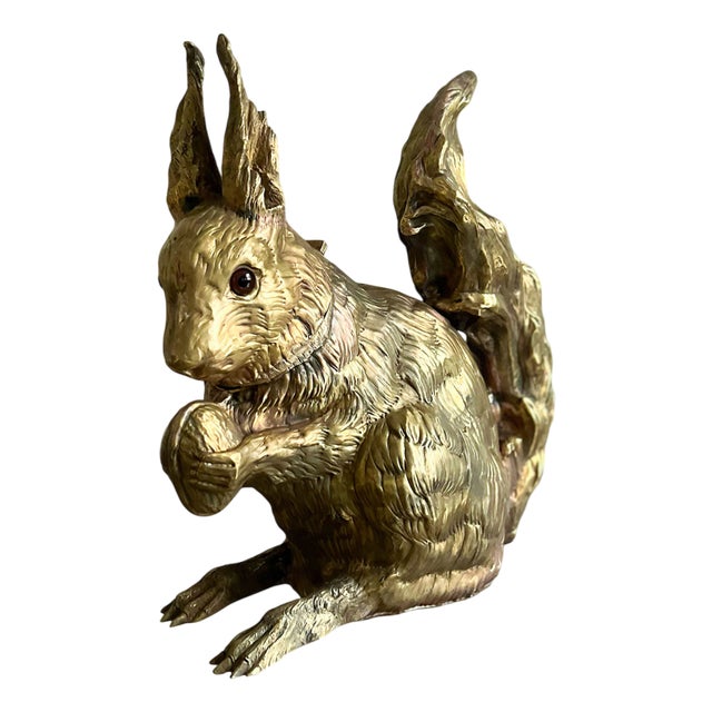 Brass Squirrel Bottle Holder, 1970s For Sale