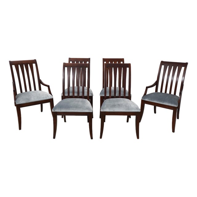 Set of 6 Ethan Allen Avenue Collection Dining Chairs For Sale