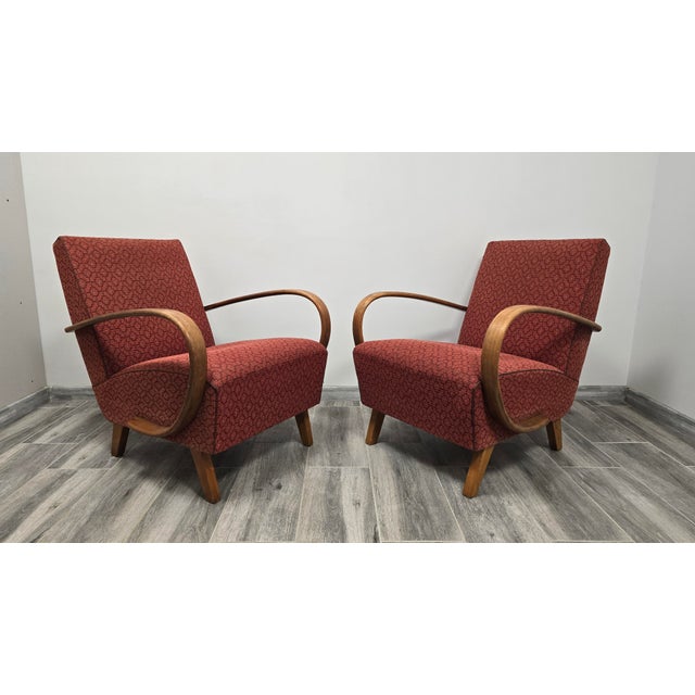 Vintage Lounge Chairs by Jindrich Halabala, 1940s, Set of 2 For Sale - Image 15 of 15