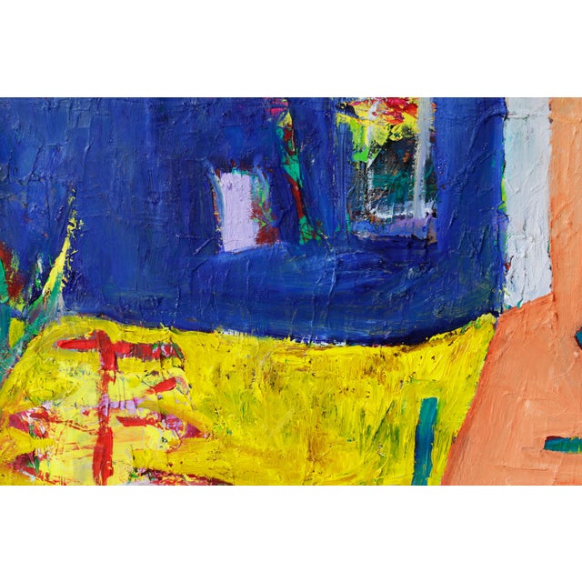 Blue "Formentera House" - Original Oil Painting by Simon Findlay For Sale - Image 8 of 13