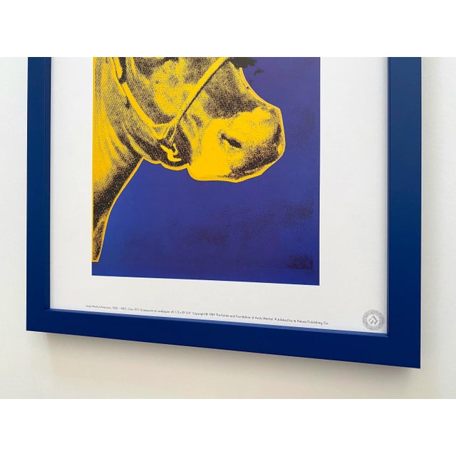 Andy Warhol Estate Vintage 1989 Framed Pop Art Lithograph