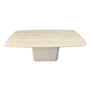 Vintage Travertine Dining Table, 1970s For Sale
