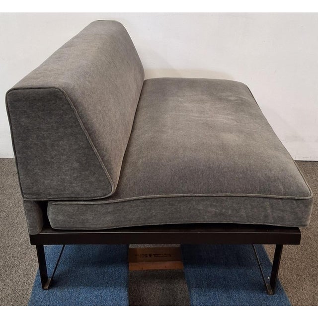 Bespoke Upholstered Armless Mohair Sofas (Set of 2) For Sale - Image 9 of 14