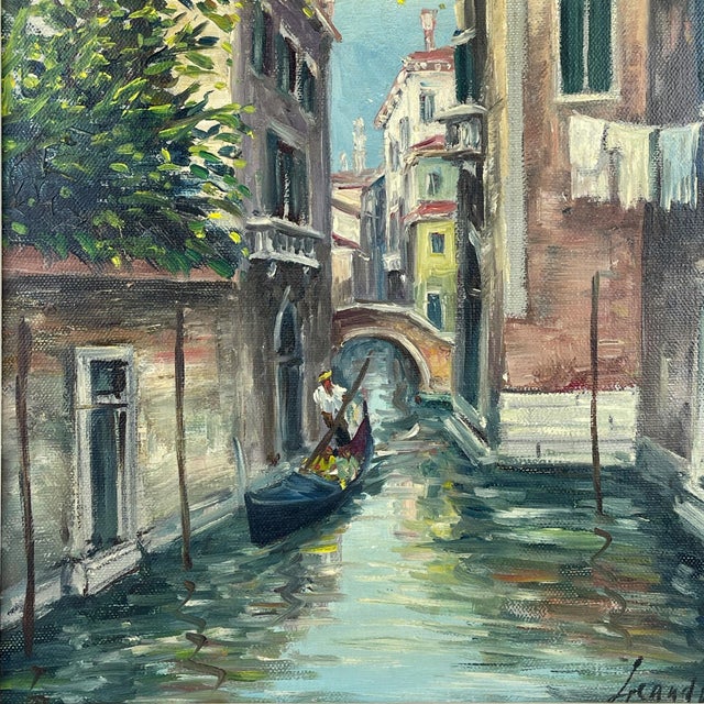 1960s Italian Artist, Venice Canal, Original Oil Painting, 1960s, Framed For Sale - Image 5 of 18
