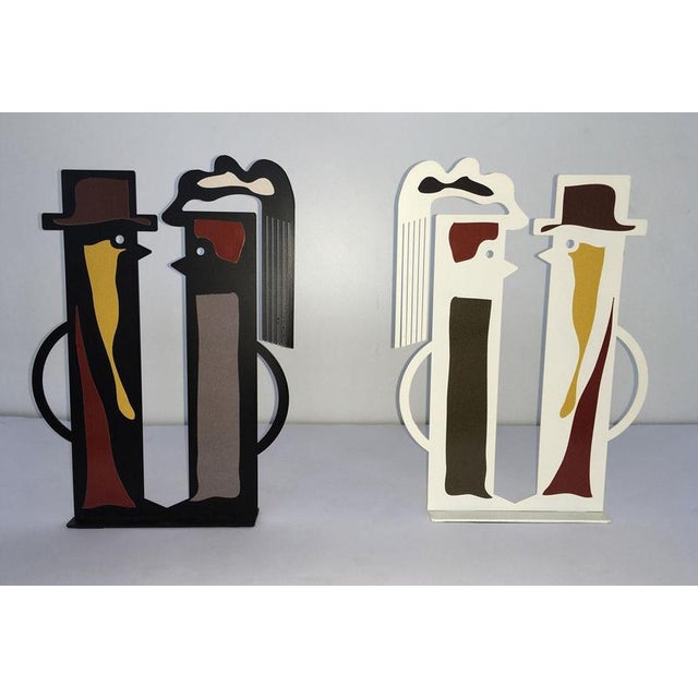 White Painted Metal Sculpture by Riccardo Dalisi, Italy, 1980s For Sale - Image 17 of 18