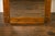 Large English Faux-Bamboo Walnut Mirror Made of 1900s Doors with Carved Ivy For Sale - Image 12 of 12