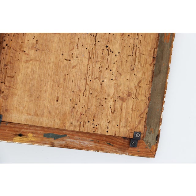 19th Century French Cast-Iron Lion Head Mounted on a Gilt Board and Frame For Sale - Image 13 of 15