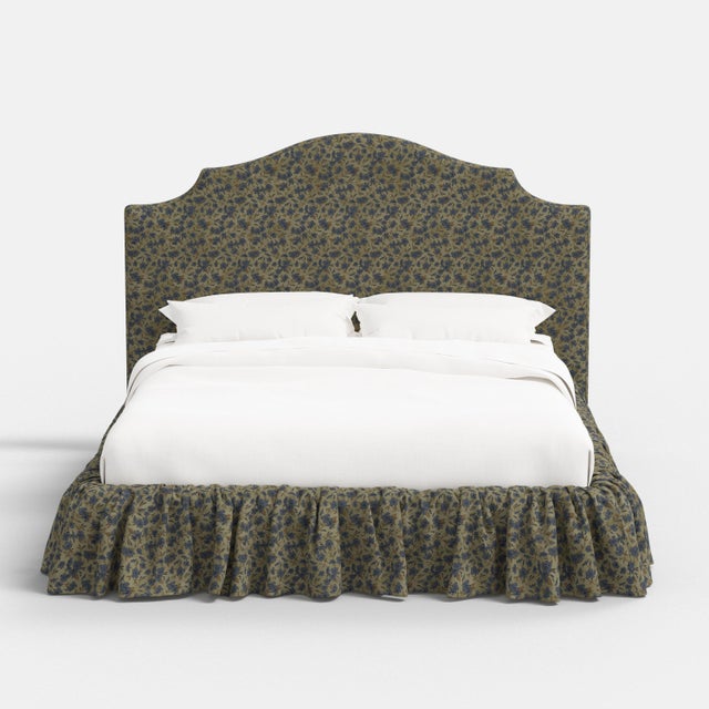 Spritely Home Stoffer Home x Cloth & Company Thelma Ruffle Platform Bed in Dogwood Floral Sage, Twin For Sale - Image 4 of 8