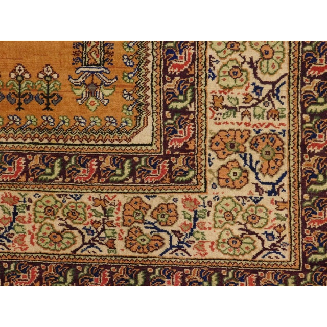 Vintage Turkish Prayer Rug- 4'x 5'6" For Sale - Image 10 of 13