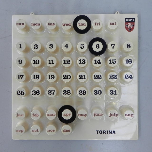 Ring-a-Date Perpetual Calendar with Rings from Giorgio Della Baffa, 1970s, Set of 4 For Sale - Image 14 of 14