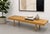 Handmade Mid Century Modern OAK SLAT BENCH / COFFEE TABLE. Crafted from high quality oak, the bench showcases a rich,...