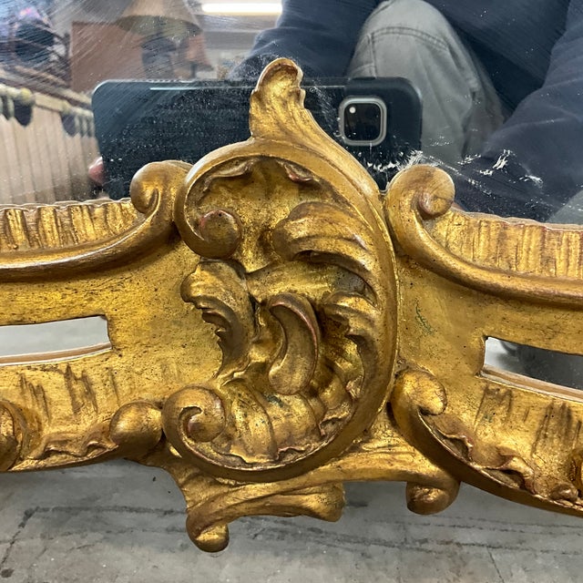 Gold Carver's Guild Newport Jardin Rococo Revival Gilt Wood Wall / Floor Mirror For Sale - Image 8 of 12