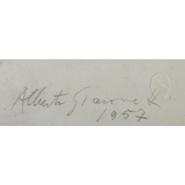 Alberto Giacometti, Portrait of Jean Gênet, 1963, Original Lithograph For Sale - Image 6 of 9