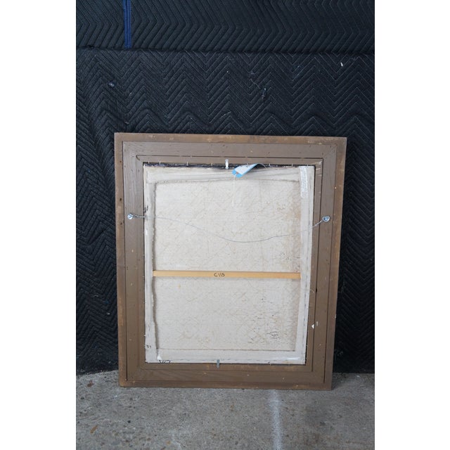 Vintage Flemish Style Floral Still Life After Pieter Bruegel Signed Oil Painting For Sale - Image 16 of 16
