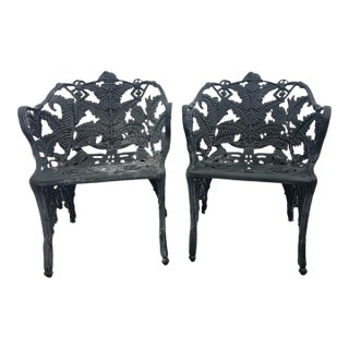 1980s The Smithsonian Institution Pair of Garden Chairs by Brown Jordan For Sale