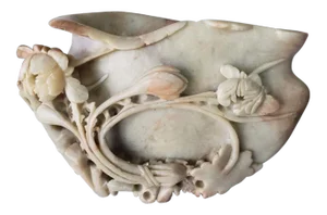 19th Century Chinese Jade Soapstone Libation Cup