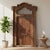 Dimensions: 58.5” wide X 6” deep X 115” high Add beauty and grandeur to your home with this antique door with transom....