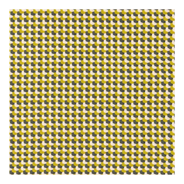 Sample - Schumacher Crosstown Weave Fabric in Citron For Sale