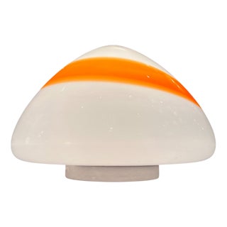 Orange Mushroom Lamp in Murano Glass, 1970s For Sale