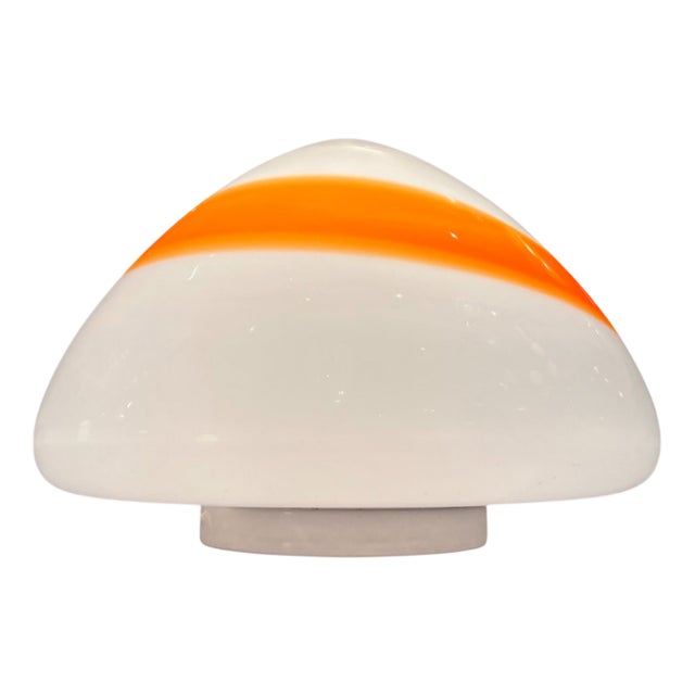 Orange Mushroom Lamp in Murano Glass, 1970s For Sale