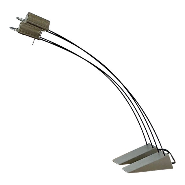 Vintage Contemporary Arc Table Lamps After Robert Sonneman For Sale