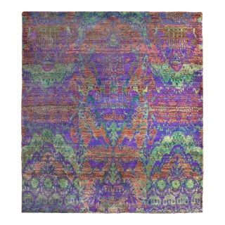 Hand Knotted Silk Rug. 8'x 10' For Sale