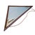 Brown Triangular Oak Mirrors with Facet Cut Edges, Set of 2 For Sale - Image 8 of 17