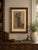 Elegant antique watercolor of a classical woman, capturing a quiet, timeless moment through flowing drapery and soft,...