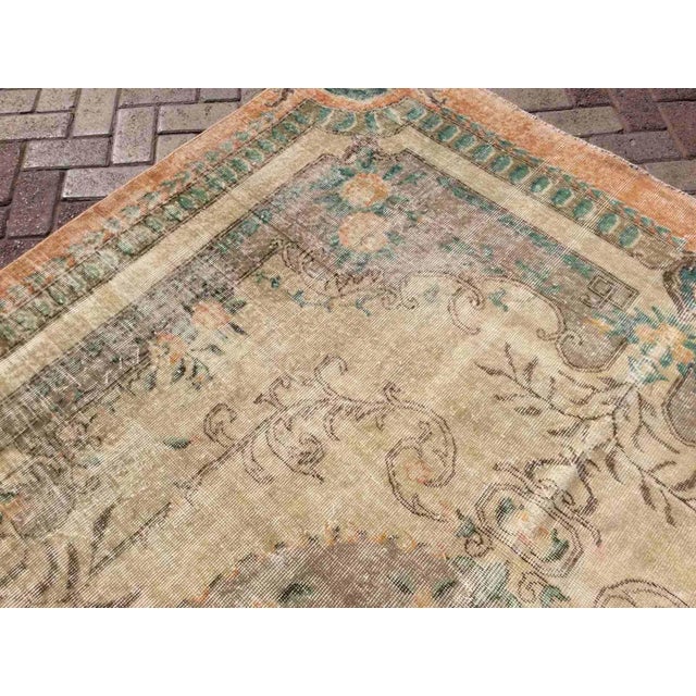 Vintage Oushak Rug - 85" X 121" For Sale In Raleigh - Image 6 of 11
