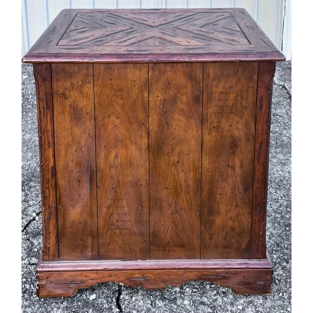 Hekman Rustic European 3 Drawer Nightstand For Sale - Image 10 of 11