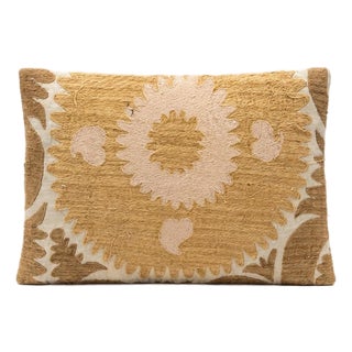 Tashkent Suzani Lumbar Pillow Cover 16'' X 24'' For Sale
