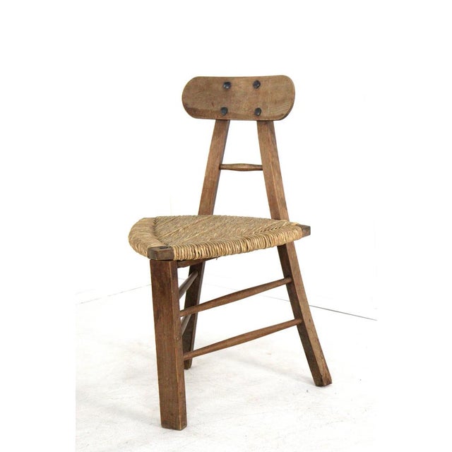 Brutalist Tripod Chairs, Set of 2 For Sale - Image 16 of 18