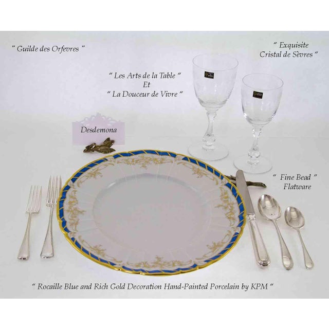 1990's Sterling Silver 5-Piece Flatware Place-Setting Fine Bead Hand-Forged by C. J. Vander For Sale - Image 10 of 12