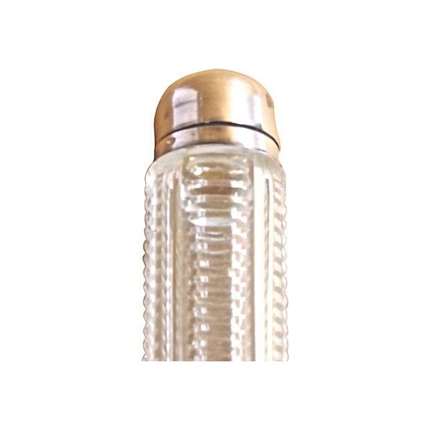 Art Deco Vintage Art Deco Silver & Crystal Flacons - A Pair For Sale - Image 3 of 3