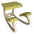 Varier Kneeling Chair in Natural Ash With Original Yellow Upholstery For Sale