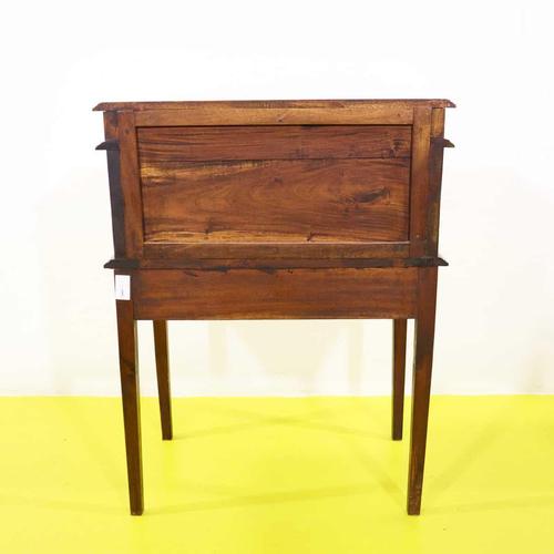 Wooden Roll-Top Secretaire with Three Drawer Lift For Sale - Image 11 of 12