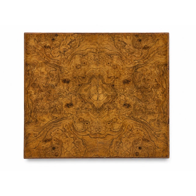 Pair of Baker Furniture Burl Wood Nesting Tables With Gallery Tray Tops For Sale - Image 9 of 11