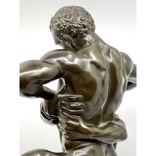 1900s Philipp E. Hamburger Neo-Classical “The Wrestlers” For Sale - Image 14 of 16