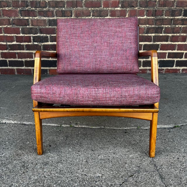 Beautiful Swedish mid-century modern lounge chair designed by Folke Ohlsson for DUX. Solid teak frame in excellent...