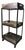 1970s Heavy-Duty Industrial Grade 3-Tier Rolling Cart in Exceptionally Rare True Argentine Greenheart Wood & Heavy Iron Base For Sale