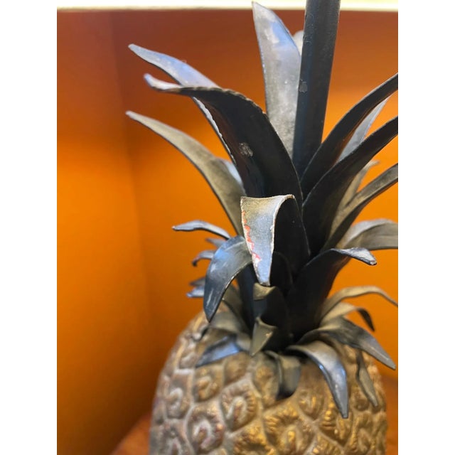 Vintage Toleware Pineapple Lamp Chairish