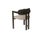 Conan Wood Dining Armchair Chair in Black and White For Sale In Los Angeles - Image 6 of 12