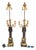 Figurative Pair of Restauration Bronze Figural Candelabra Lamps For Sale - Image 3 of 3