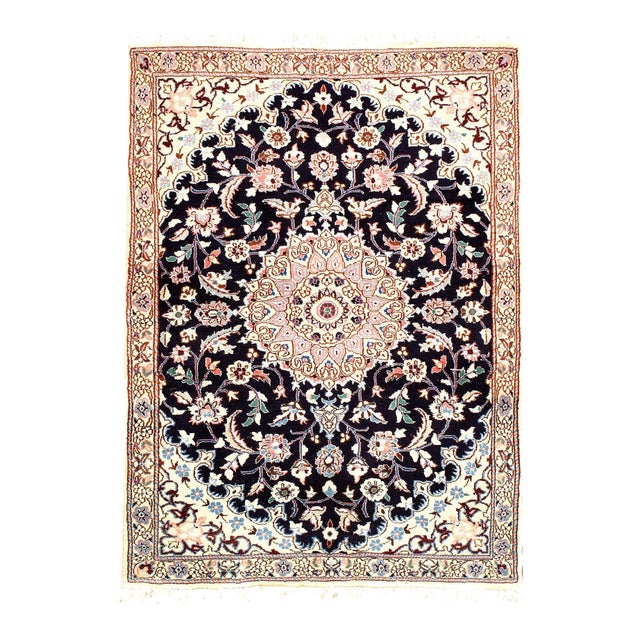 Pasargad DC Fine Hand Knotted Silk & Wool Rug For Sale