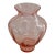 1930's Pink Pedestal Depression Glass Vase For Sale